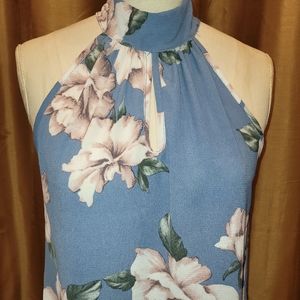 Blue Flower Blouse